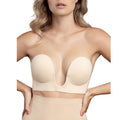 BYE-BRA - BRA WITHOUT HANDLES SHAPE U BEIGE CUP D