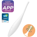 SATISFYER - TWIRLING JOY CLIT TIP VIBRATOR WHITE