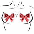 LEG AVENUE - BOWS NIPPLE COVERS ONE SIZE