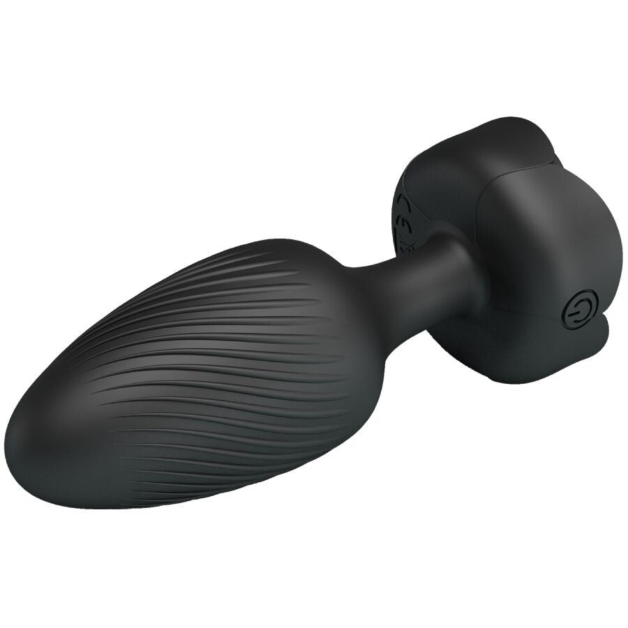 PRETTY LOVE - VARIAN ANAL PLUG WITH  LED LIGHT BLACK 10.8 CM