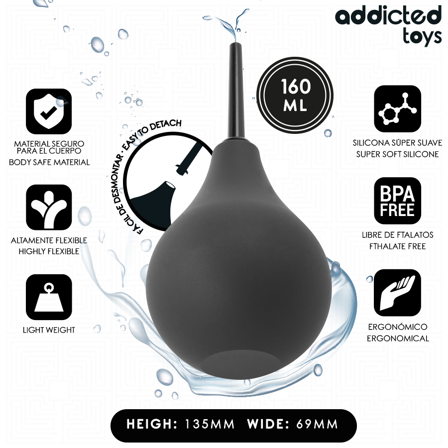 ADDICTED TOYS - TRAVEL ANAL CLEANER SIZE M 160 ML