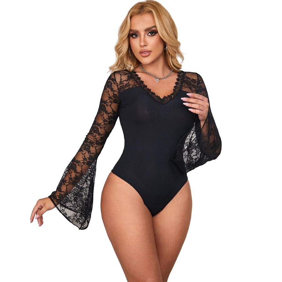 SUBBLIME - TEDDY FLORAL PATTERN LONG SLEEVE S/M
