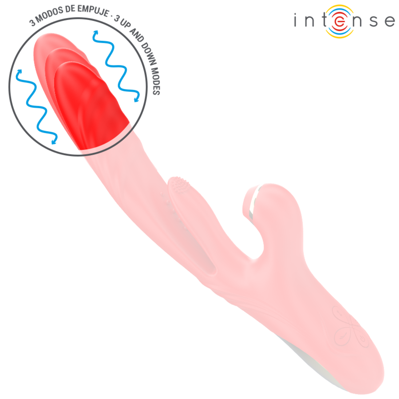 INTENSE - KAROL MULTIFUNCTION VIBRATOR THRUST & STIMULATION & STIMULATING WAVES RED