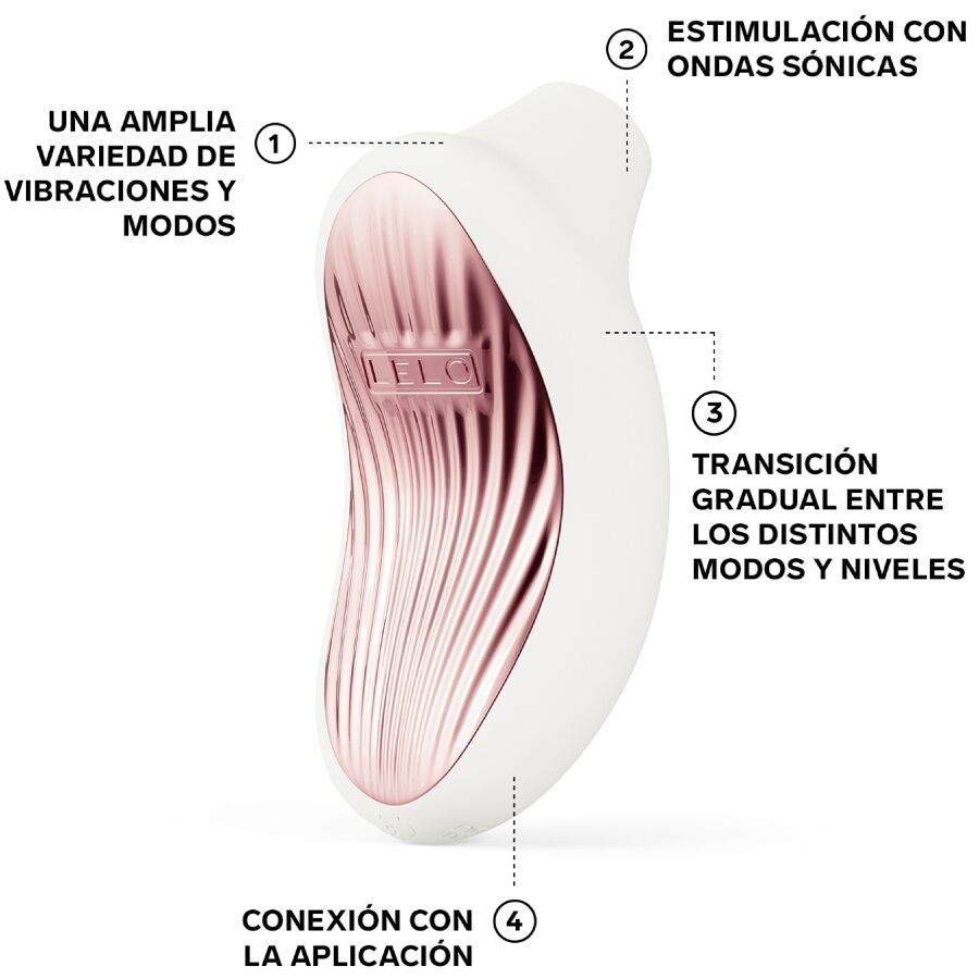 LELO - SONA 3 SONIC CLITORAL MASSAGER CREAM