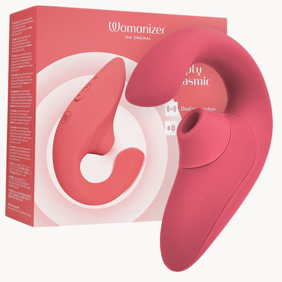 WOMANIZER - BLEND RABBIT VIBRATOR STIMULATOR VIBRANT ROSE