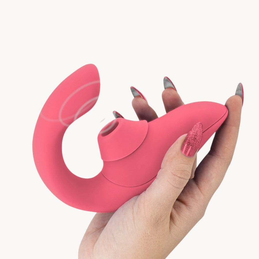 WOMANIZER - BLEND RABBIT VIBRATOR STIMULATOR VIBRANT ROSE