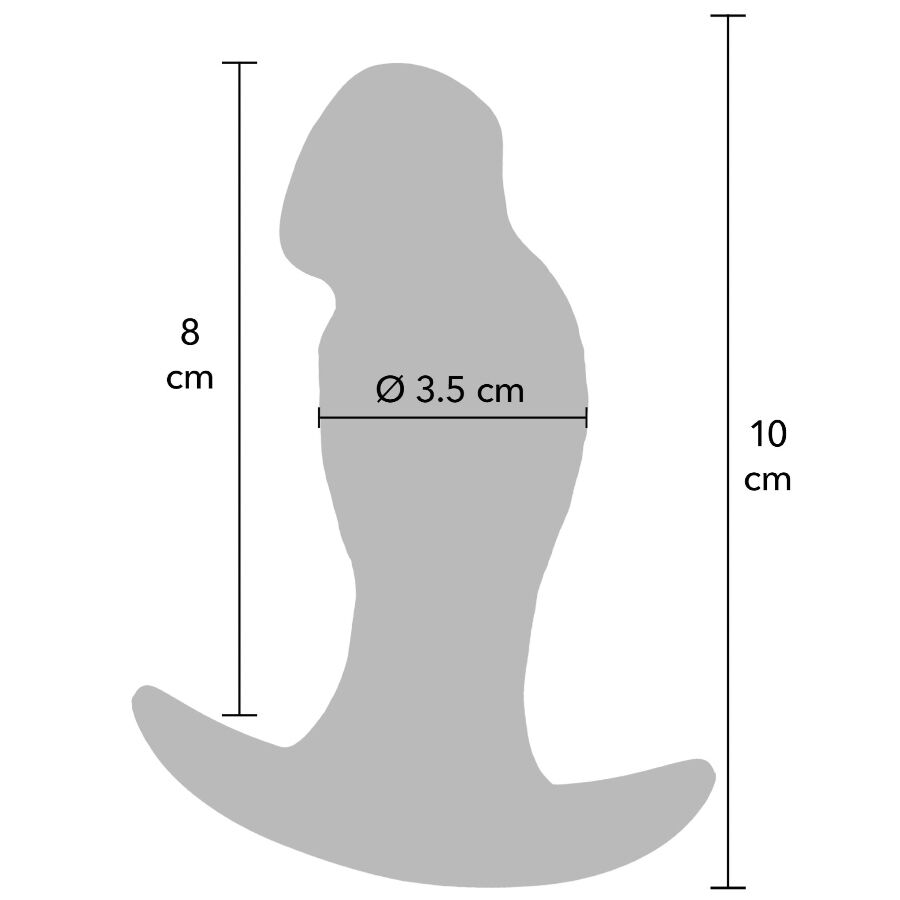 HIDDEN DESIRE - INFERNO REALISTIC BUTTPLUG 10 CM