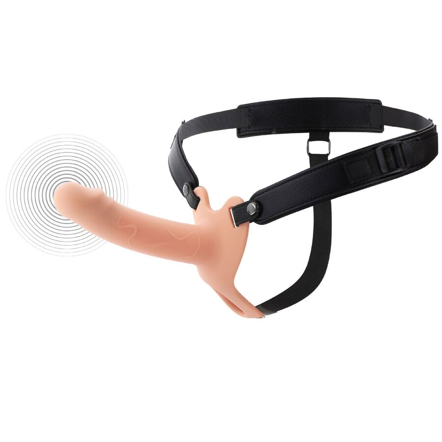 HIDDEN DESIRE - INFERNO VIBRATING PENIS SLEEVE STRAP-ON  16 CM